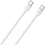USB kabelis RealPower 404306 USB 2.0 1 m USB C Balts