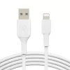 Belkin PVC USB-A uz Lightning 2m Balts