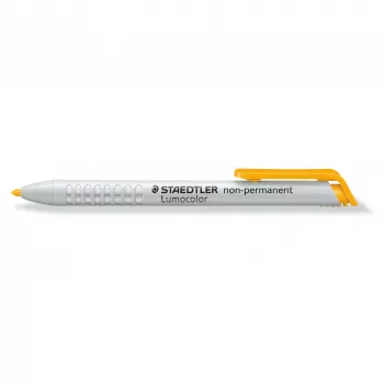 Pastāvīgais marķieris Staedtler Lumocolor 768 ar apaļo galu, dzeltens