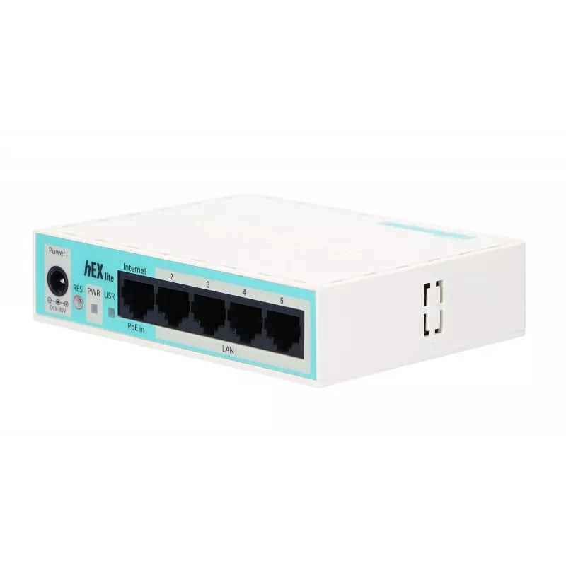 Mikrotik hEX lite vadu maršrutētājs, balts