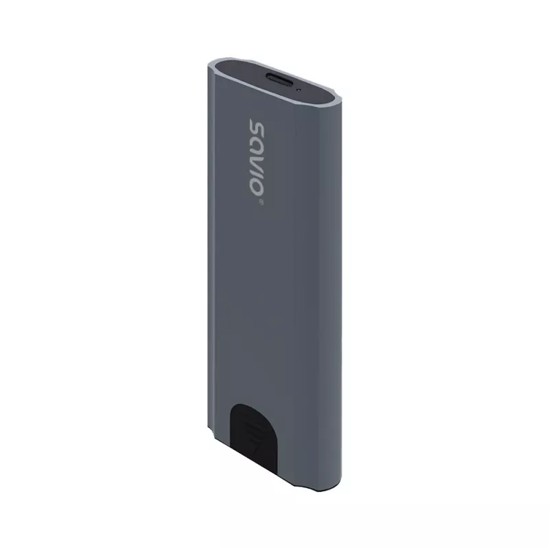 M.2 SSD korpuss SAVIO AK-67 pelēks, USB 10 Gbit/s, atbalsta vienu M.2 disku