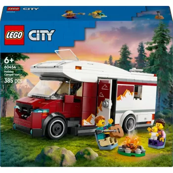 Konstruktoru rotaļlieta LEGO City Adventure Camper 60454, 385 detaļas, augstums 80 mm, no 6 gadu vecuma