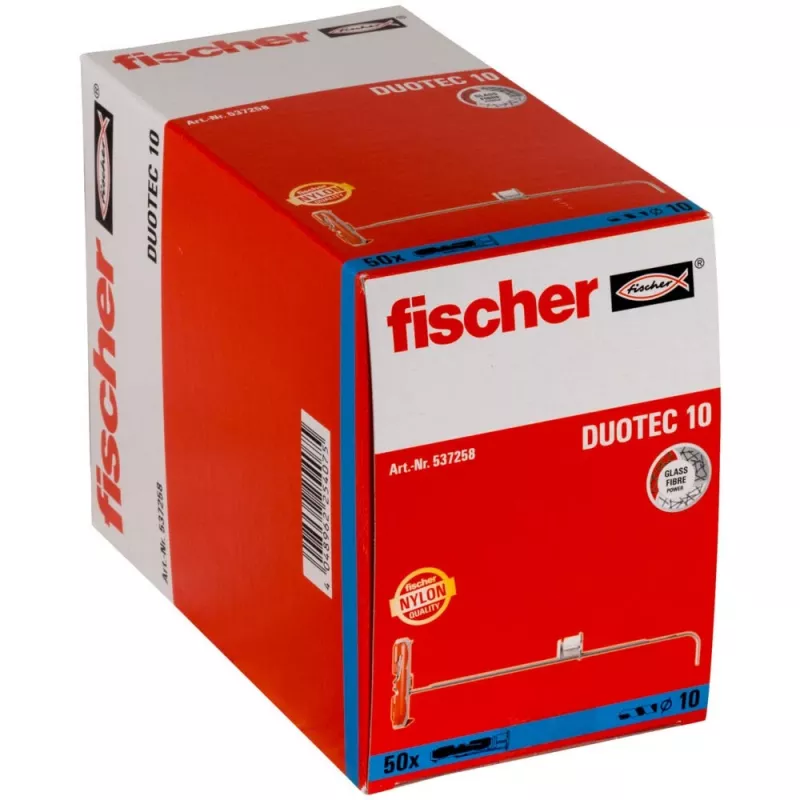 Fischer 537258 skrūvju enkurs / sienas dībelis 50 gab. Skrūvju un dībeļu komplekts 50 mm