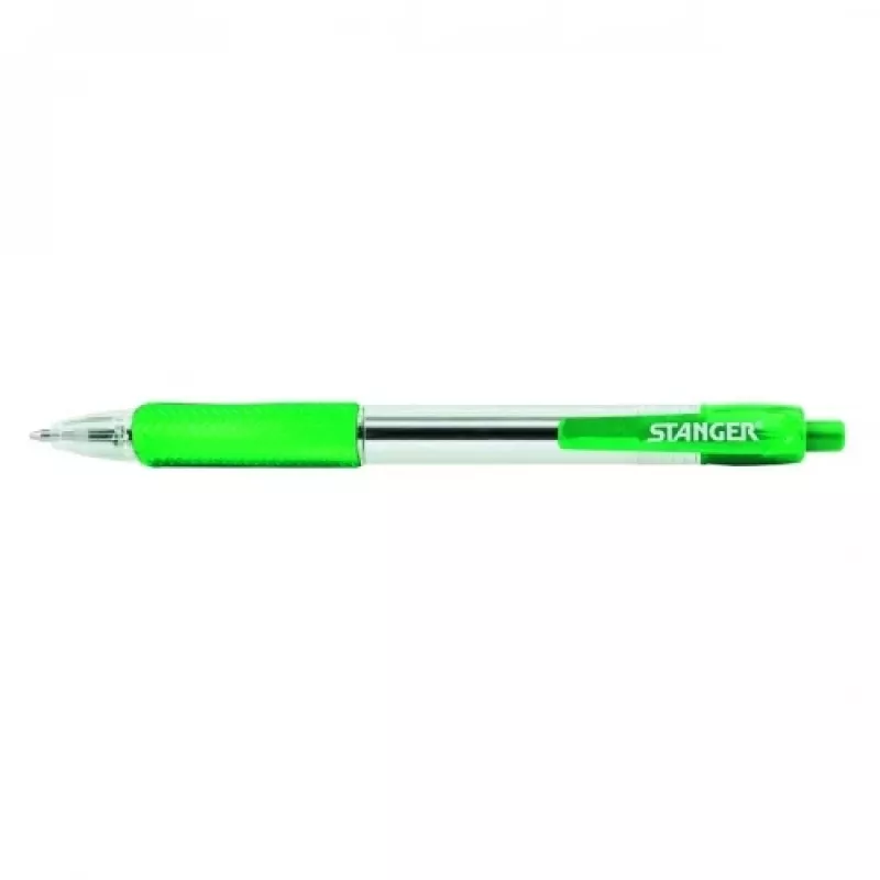 STANGER lodīšu pildspalvas 1.0 Softgrip izvelkama, zaļa, 1 gab. 18000300041