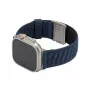 Pulksteņa siksniņa GUAN premium Apple Watch 42/44/45/46/49 mm — Zili melna