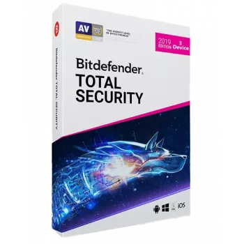 Bitdefender Total Security | 3 datori | 1 gads | tikai ES