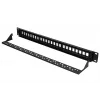 Patchpanel Extralink 24-port U/UTP (UTP) modular, 1U, Melns, 482.6 mm width