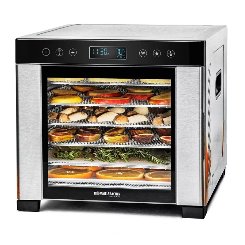 ROMMELSBACHER DA 950, Melns, nerūsējošais tērauds, Nerūsējošais tērauds, LCD, 99 h, 6000 cm², 380 x 394 mm