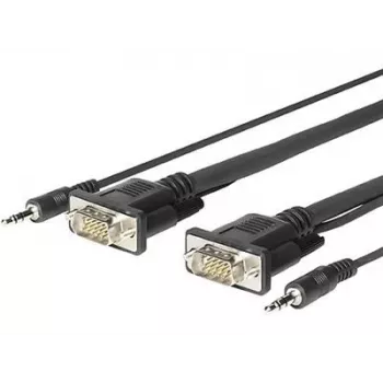 Vivolink PROVGAMCS4.6 video kabeļa adapteris 4,6 m VGA (D-Sub) + 3,5 mm melns