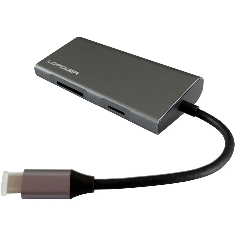 Klēpjdatora dokstacija LC-Power LC-HUB-C-MULTI-5 USB 3.2 Gen 1 Type-C vadu