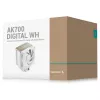 Gaisa dzesētājs DeepCool AK700 Digital WH, 120 mm ventilators, atbalsta AM5/AM4/LGA 1700/1200/1155/1151/1150, balts
