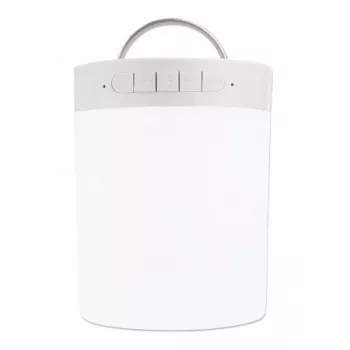 Manhattan Sound Science Bluetooth skaļrunis, atskaņošanas laiks 5 stundas, diapazons 10 m, microSD karšu lasītājs (32 GB), Aux 3,5 mm savienotājs, izejas jauda 3 W, USB-A uzlādes kabelis iekļauts, 1200 mAh baterija, Bluetooth v5, iebūvēts pakaramais, balts, 3 gadu garantija