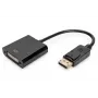 Assmann DisplayPort adaptera kabelis. DP - DVI (24+5) Tēviņš/Mātīte. 0,15 m ar bloķēšanu. Saderīgs ar DP 1.1. UL. Melns, bez ekranējuma. 32AWG (AK-340409-001-S)