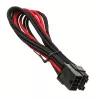 SilverStone PCIe-8-Pin to PCIe-6+2-Pin kabelis, 250mm - melns/sarkans