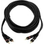 Audio Cinch kabelis Omnitronic 30209382 2x2, 15 m garums, RCA vīrišķais–vīrišķais, stereo signāls