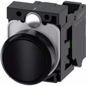 Siemens 3SU1100-0AB10-3BA0 elektriskais izpildmehānisms, melns