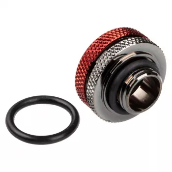 BitsPower Multi-Link Adapter taisns G1/4 collas iekšējā vītne uz 16mm AD cieto cauruli, spīdīgi melns