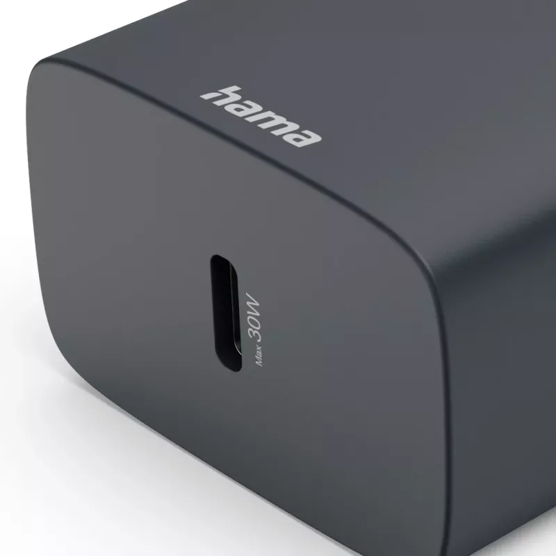 Hama 00086442 mobilās ierīces lādētājs Viedtālrunis Pelēks AC Ātrā uzlāde Iekštelpu