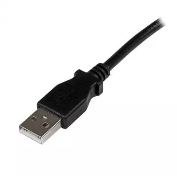 StarTech.com 2m USB 2.0 A to Right Angle B kabelis - M/M, 2 m, USB A, USB B, USB 2.0, 0.48 Gbit/s, melns