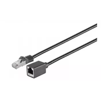 Microconnect STP601SEXT tīkla kabelis melns 1 m Cat6 F/UTP (FTP)