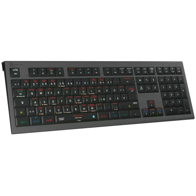 Logickeyboard LKB-OSX-A2M-DE tastatūra USB QWERTZ vācu melna (LKB-OSX-A2M-DE)