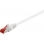 Wentronic Goobay komutācijas kabelis RJ45 S/FTP Cat6 1,00 m balts PIMF (80278)