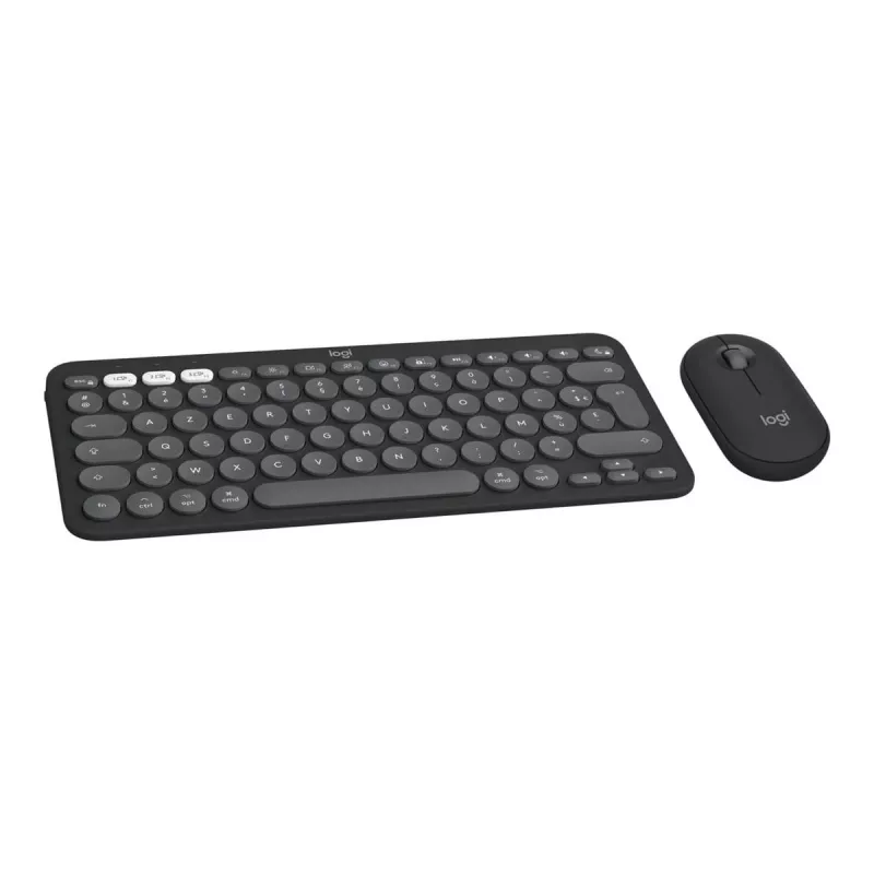 Logitech Pebble 2 Combo for Mac bezvadu tastatūra un pele QWERTZ vācu Graphite
