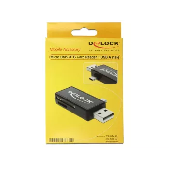 Karšu lasītājs DeLOCK 91731 USB 2.0 Melns