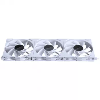 PHANTEKS NV Series NV7 E-ATX korpuss, rūdīts stikls, ARGB - balts & M25 Gen2 PWM D-RGB ventilatoru 3 vienību komplekts - Reverse Blade, 140mm + DRGB komplekts