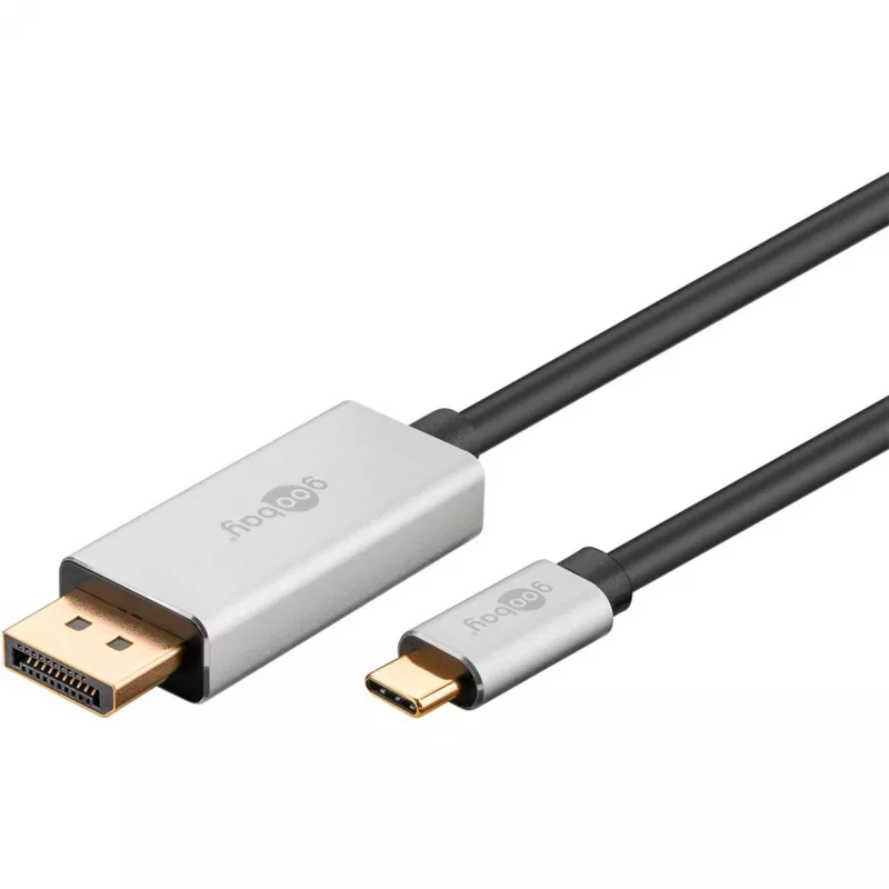 Goobay | USB-C uz DisplayPort adaptera kabelis | 60176 | Type-C | DisplayPort | USB-C uz DisplayPort | 2 m
