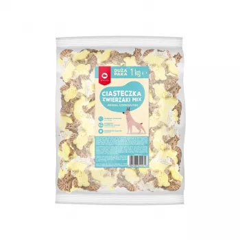 Suņu dresūras cepumi MACED MACED MIX, augu/kviešu garša, 1 kg iepakojums, bez konservantiem, piemēroti visām šķirnēm