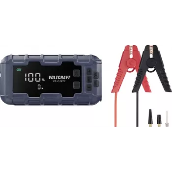 Voltcraft ātrās palaišanas sistēma VC-CJS77 VC-16533725 palaišanas strāva (12 V)=600 A USB ligzda 2x, uzlāde un glabāšana (VC-16533725)