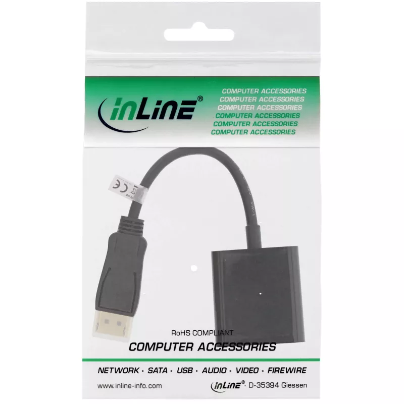 Microconnect DPDVID video kabeļa adapteris 0,15 m DisplayPort DVI-D Melns