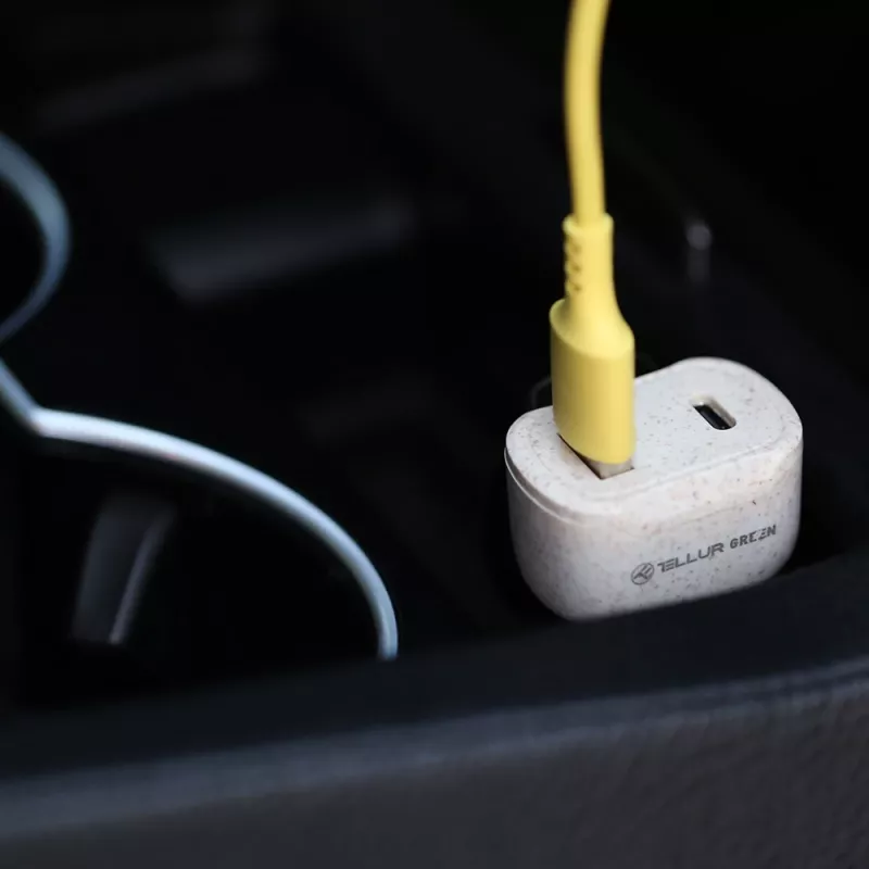 Automašīnas lādētājs Tellur TLL151341 36W 6A PD18W QC3.0 — USB automašīnas adapteris ātrai uzlādei