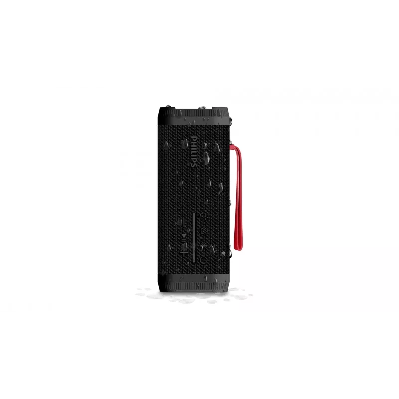 2.1 portatīvā skaļruņu sistēma Philips TAS2000B/00 melna, 10 W RMS, 4,8 cm draiveri, Bluetooth, IPX5