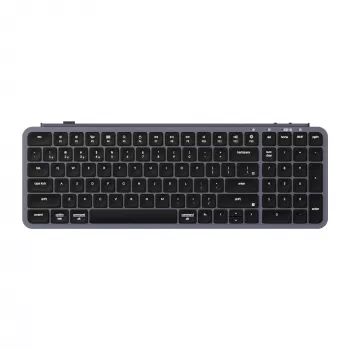 Keychron B2 Pro - ASV izkārtojums - īpaši zema profila šķērveida - kosmosa pelēka bezvadu tastatūra
