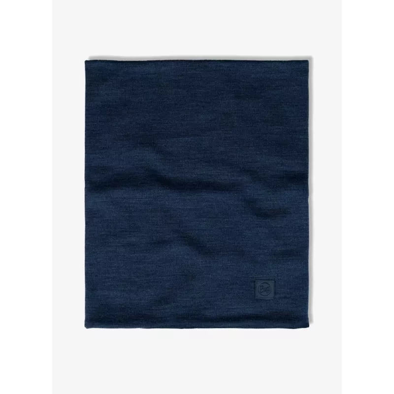 Buff merino vilnas kakla un sejas sildītājs, slinga modelis 113018.779.10.00 — biezs, bezšuvju, unisex, zils