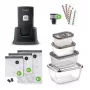 Caso Professional Hand Vacuum Sealer ar Piederumiem | Vacu OneTouch Pro Set | Jauda 20 W | Melns