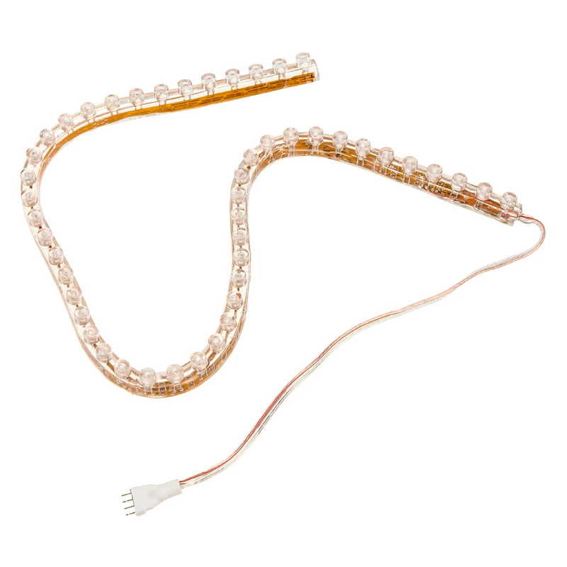 Universāla LED lente Lamptron FlexLight Multi — daudzkrāsu, 70 mm platums, DC barošana
