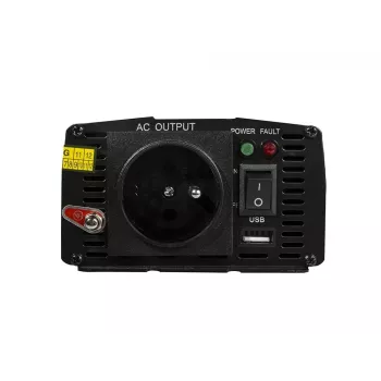 Strāvas pārveidotājs zaļa Cell INV14 300W DC 24V uz 230V ar USB, E tipa spraudni, aktīva dzesēšana