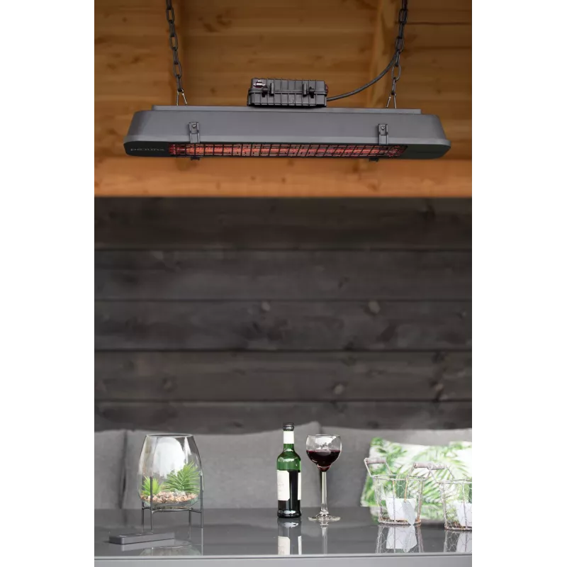 SUNRED | Sildītājs | RD-DARK-VIN25H, Dark Vintage piekarināms | Infrasarkanais | 2500 W | Melns | IP44