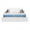Optiskās šķiedras pie sienas stiprināms korpuss DIGITUS DN-96843M-OS2, vienmoda, samontēts, 24×LC DX adapteri ar pigteilēm, tērauds, pelēks, 320×54×280 mm