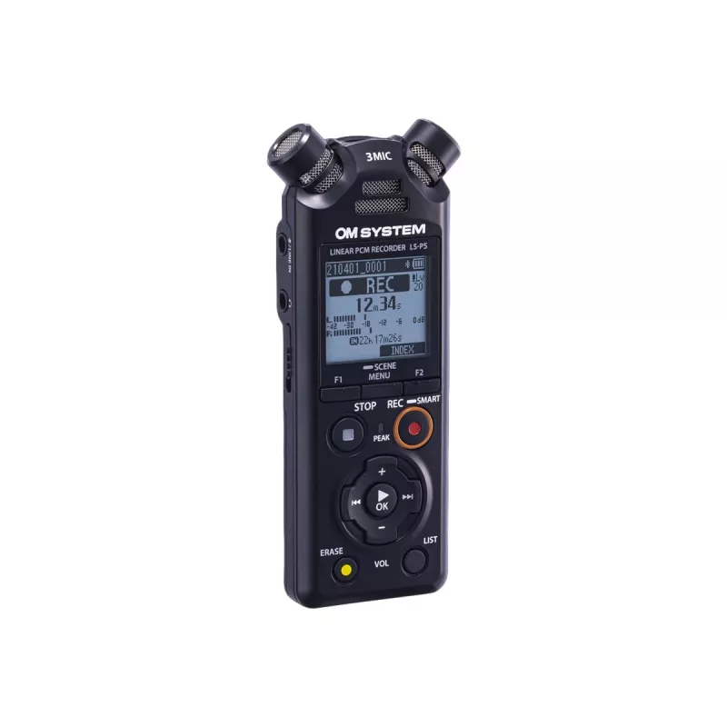Audio ierakstītājs Olympus LS-P5 Melns 149h ierakstīšanas laiks 72h baterijas darbības laiks