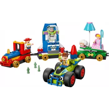 LEGO Disney Toy Story Celebration Train and RC Car komplekts 43264 — 206 detaļas, 4 mini figūriņas, vecumam 4+
