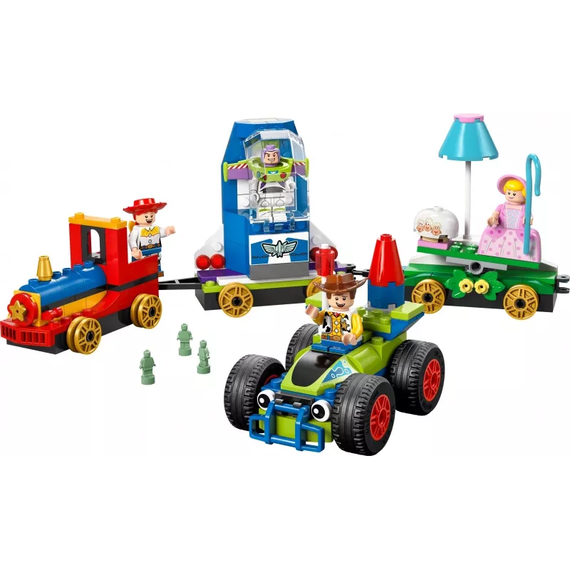 LEGO Disney Toy Story Celebration Train and RC Car komplekts 43264 — 206 detaļas, 4 mini figūriņas, vecumam 4+