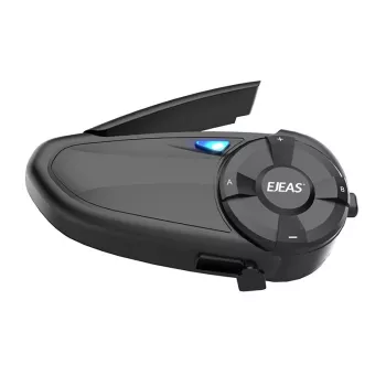 Motociklu sakaru ierīce EJEAS Q7 Bluetooth tāldarbības ķiveres austiņas ar brīvroku saziņu