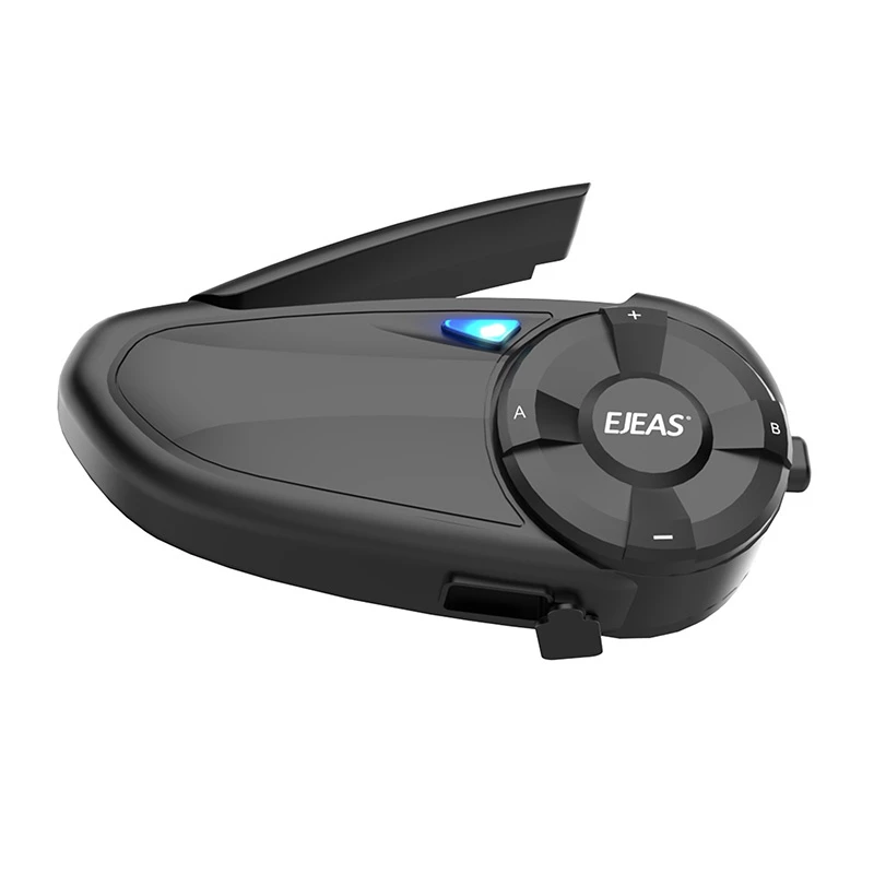 Motociklu sakaru ierīce EJEAS Q7 Bluetooth tāldarbības ķiveres austiņas ar brīvroku saziņu