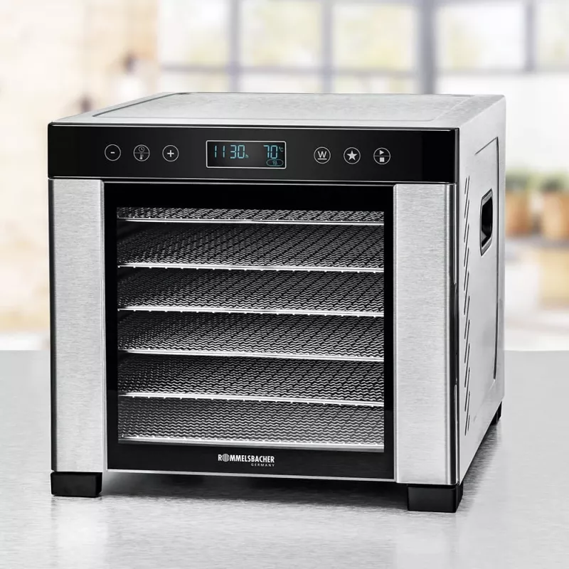 ROMMELSBACHER DA 950, Melns, nerūsējošais tērauds, Nerūsējošais tērauds, LCD, 99 h, 6000 cm², 380 x 394 mm