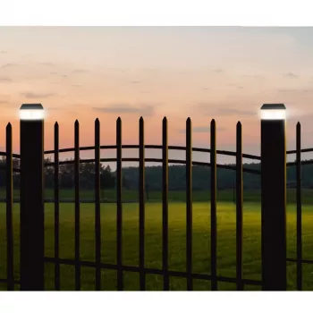 GB128 LED saules lampa žoga stabiem, dārza gaisma, Melna - zaļa Blue