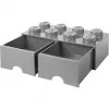 Room Copenhagen - LEGO ķieģeļu atvilktnes 8 - pelēkas (40061740)